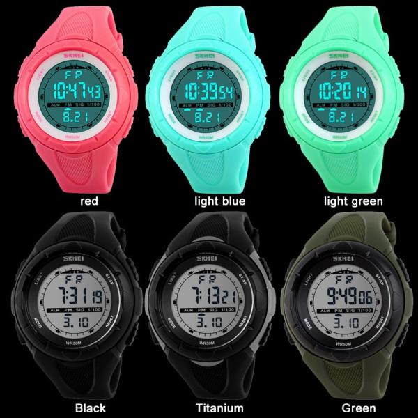腕時計　レディース　SKMEI　アウトドアスポーツ防水女性用腕時計　クロノグラフ搭載