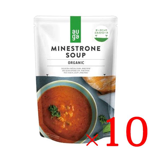 スープ 野菜スープ AUGA オーガニック ミネストローネ 400g×10袋セット スープセット オ...
