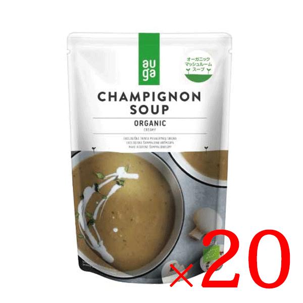 スープ マッシュルームスープ AUGA オーガニック マッシュルームスープ 400g×20袋セット ...