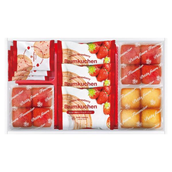 ギフト お中元 洋菓子 あまおう苺バウムクーヘン＆プチフィナンシェ ギフトボックスFAO-25R 送...