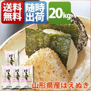 米 20kg はえぬき 山形県産 30年産 1等米 白米 小分け 5kg お米 送料無料 北海道・沖縄・一部を除く