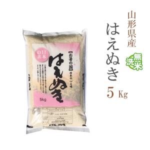 販売終了 無洗米 5kg 送料別 はえぬき 山形県産 令和3年産 1等米 米 5キロ お米 あす着く食品