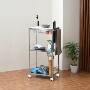 アスプルンド マーブルトップトローリー L キャスター付き キッチンワゴン キャスター付き マーブルトップトローリー L（幅60cm） 通販 - ディノス