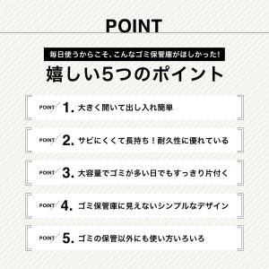 屋外収納庫 ゴミ置き場 大型 ダンボールストッ...の詳細画像2