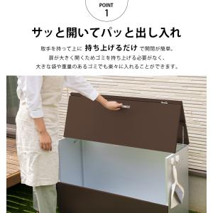 屋外収納庫 大型 スリム ダンボールストッカー...の詳細画像3