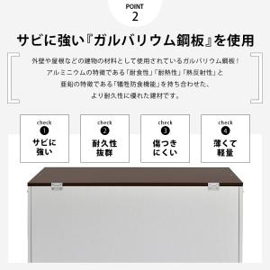 屋外収納庫 大型 スリム ダンボールストッカー...の詳細画像4