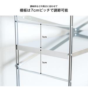 コンロ奥多機能ラック 幅80cm 2段| 送料...の詳細画像4