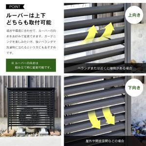 室外機カバー 大型 ブラック エアコン 風向き...の詳細画像3