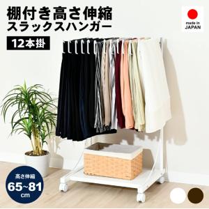 12本掛け 棚付き スラックスハンガー スイング...の商品画像