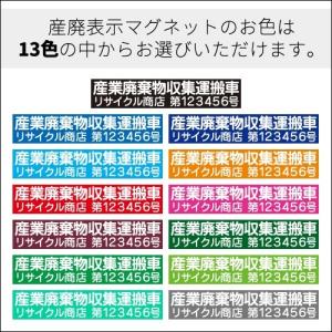 産廃マグネット 産業廃棄物運搬収集車 表示看板...の詳細画像1