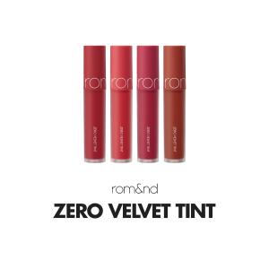 ロムアンド リップ ティント マット ゼロベルベット 韓国コスメ rom&nd ZERO VELVET TINT 新色 スティック 口紅 クリスマス プレゼント 2022 ギフト｜adciel