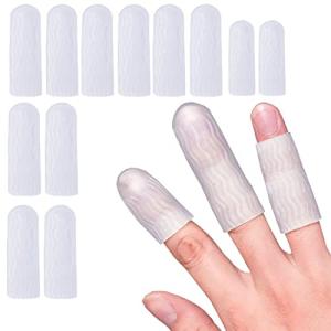 12 枚入ジェル 指 ベッド プロテクター サポート 指 手袋 指 袖トリガー 指 手湿疹 指 ひび割れ 指 関節炎 など に適したの商品画像