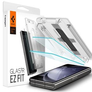 Spigen EZ Fit ガラスフィルム Samsung Galaxy Z Fold 5 用 貼り付けキット付き ギャラクシー Z Fold5 対応 保護 フィルム 2枚入｜add-shoping