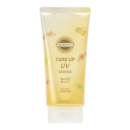 KOSE サンカット トーンアップ UV エッセンス SPF50+ PA++++ レモンイエロー 8...