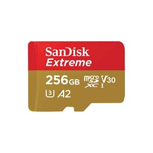 SanDisk 256GB Extreme microSDXC UHS-I Memory Card with Adapter - C10, U3, V30, 4K, 5K, A2, Micro SD Card - SDSQXAV-256G-GN6MA｜add-shoping