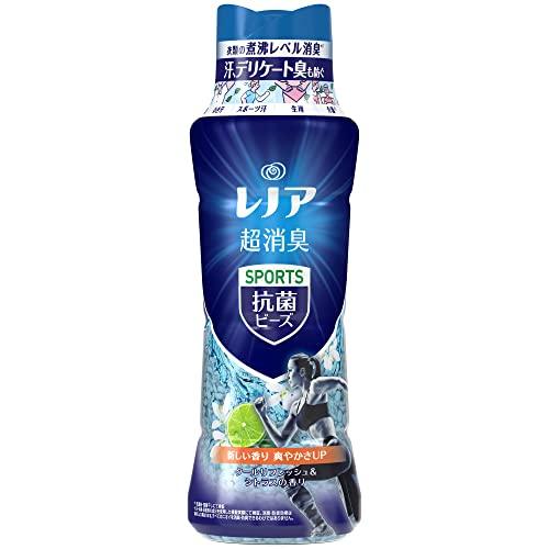 レノア 超消臭+ 抗菌ビーズ スポーツ クールリフレッシュ&amp;シトラス 本体 490mL