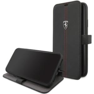 FERRARI 公式ライセンス商品 iPhone 11 Pro 手帳型ケース ブラック 本革 レザー ブックタイプケースカバー カーブランド FEHDEFLBKSN58BK air-jの商品画像