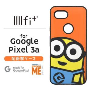 ミニオンズ Google Pixel 3a 耐衝撃ケース ボブ IIIIfi＋ ストラップホール付 PC+TPU ハイブリッド オレンジ かわいい MINI-156Aの商品画像