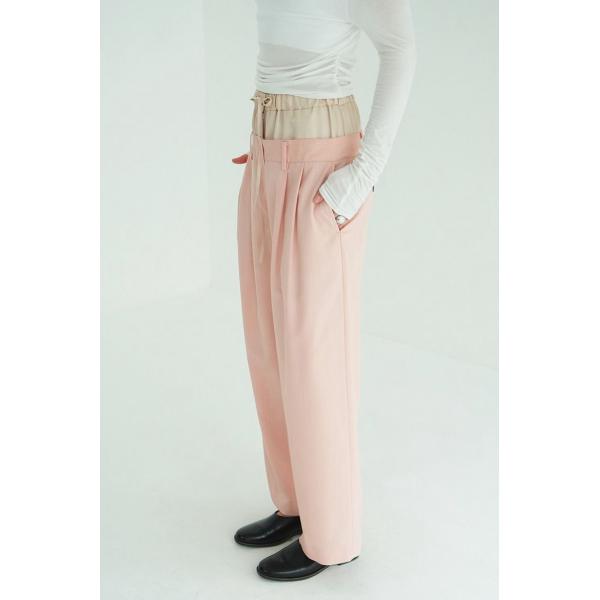 クラネ / CLANE ダブルレイヤード スラックス - W WAIST WIDE SLACKS (...