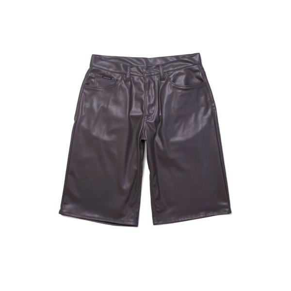 ephemeral エフェメラル SYNTHETIC LEATHER BAGGY SHORT (DA...