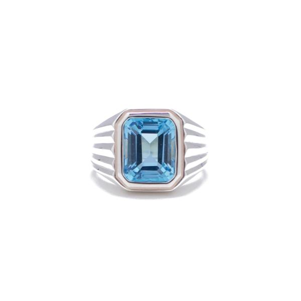 ephemeral エフェメラル Gangster ring (blue topaz) ブルートパー...