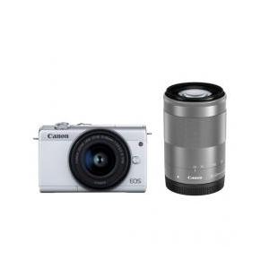 【新品/在庫あり】Canon EOS M200 ダブルズームキット ホワイト 小型ミラーレスカメラ ...