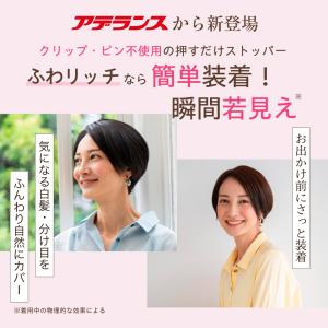 ふわリッチ クリップなし ピンなし 白髪かくし...の詳細画像3