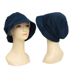 【終売】医療用帽子 カットソーふっくらハット ネイビー おしゃれ 脱毛 アデランス 医療 帽子
