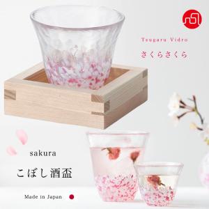 津軽びいどろ 皿 さくらさくら sakura ピンク アデリア 日本製 化粧箱