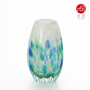 津軽びいどろ 花瓶 花びん フラワーベース 花器 おしゃれ ガラス