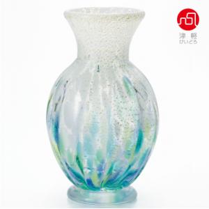 津軽びいどろ 花瓶 花びん フラワーベース 花器 おしゃれ ガラス