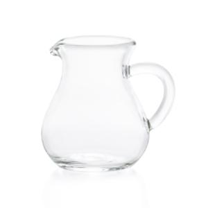ミルクピッチャー 80ml 6個入 耐熱ガラス製 つぼM アデリア