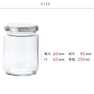 保存容器 セット ツイストキャップ保存瓶250...の詳細画像2