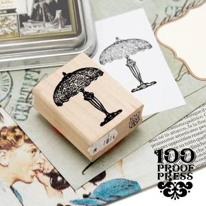ラバースタンプ おしゃれ アンティーク クラシック はんこ クラフト 100プルーフプレス 100 Proof Press #1814 ランプ Tiffany Table Lamp｜adesso-nip