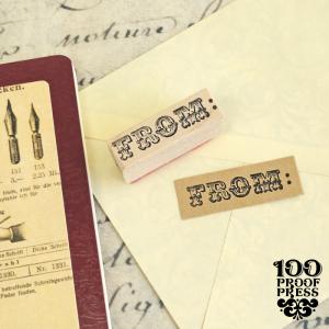 ラバースタンプ 輸入 100Proof Press #2677 FROM 輸入 スタンプ はんこ 手紙｜adesso-nip