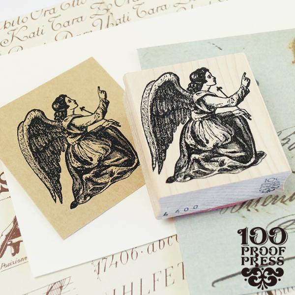 スタンプ 輸入 100Proof Press ひざまずく天使 Kneeling angel #440...