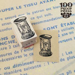 スタンプ 輸入 100Proof Press 砂時計 Hourglass #4475 タイマー 時計 アワーグラス ラバースタンプ はんこ｜adesso-nip