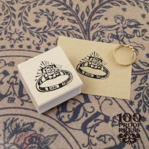 スタンプ 輸入 100Proof Press 指輪 Square Ring #5172 リング ヴィンテージ ジュエリー 宝石 リング スタンプ おしゃれ｜adesso-nip