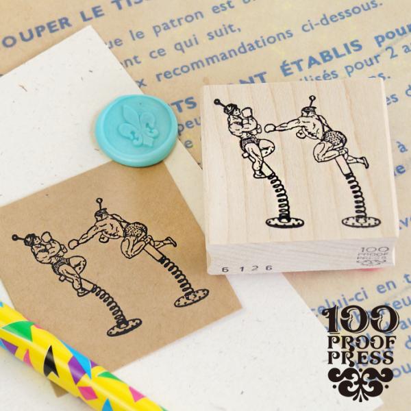 ラバースタンプ 輸入 100Proof Press ボクサーズオンスプリング Boxers on S...