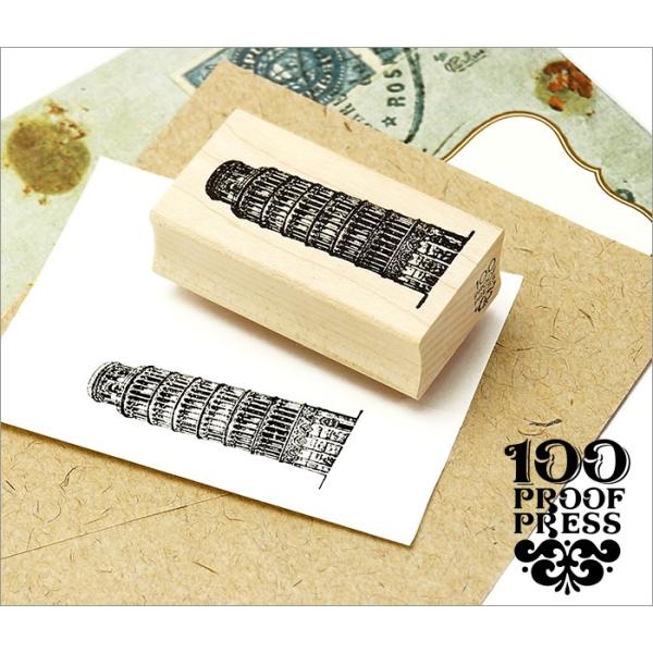 スタンプ 100 Proof Press #1437 ピサの斜塔 Pisa Tower, Leani...