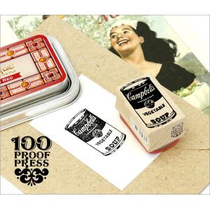 スタンプ 100 Proof Press  #4639 スープ缶 Soup Can スタンプ Campbell's Soup Can｜adesso-nip
