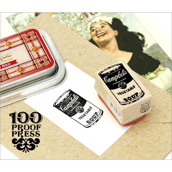 スタンプ 100 Proof Press  #4639 スープ缶 Soup Can スタンプ Cam...