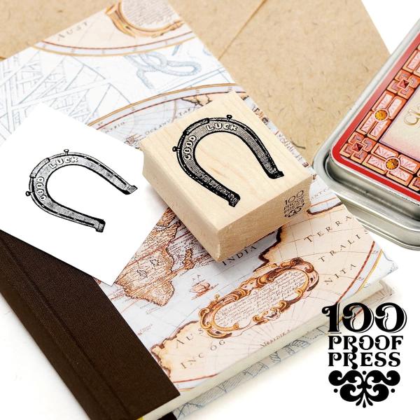 100 Proof Press #4134 蹄鉄 &quot; Good Luck &quot; Horseshoe ス...