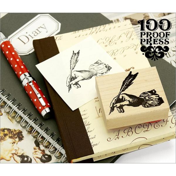 羽ペン 100 Proof Press #3025 Hand Writing WithFeather...