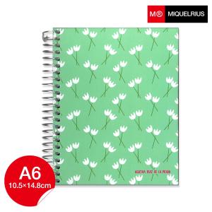 ミケリウス アガタ 可愛い ハート柄 MIQUELRIUS Agatha Ruiz De La Prada  TULIPS チューリップ ノート A6 方眼 5mm｜adesso-nip