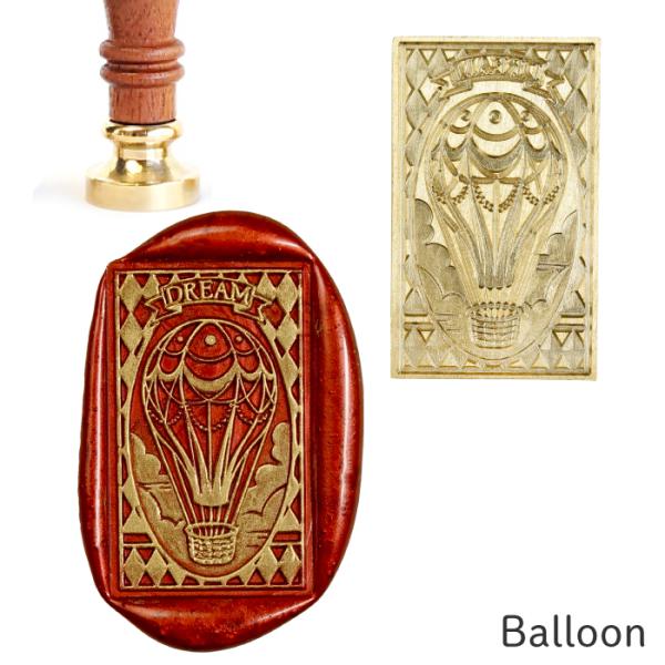 シーリングスタンプ ヘッド ＜ Balloon ＞ スクエア型 バルーン 気球 変形  adesso...