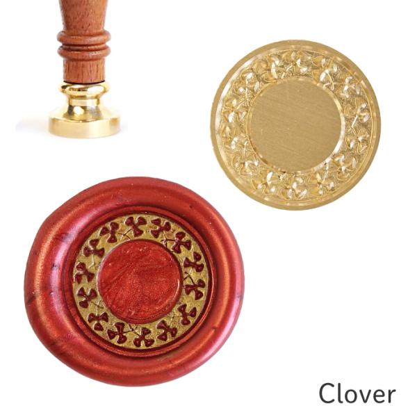 シーリングスタンプ ヘッド ＜ Clover ＞ 単品 替えスタンプ 【Prodused by ad...