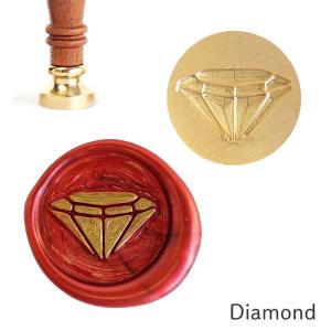 シーリングスタンプ ヘッド ＜ Diamond ＞ 単品 替えスタンプ 【Prodused by adesso】 交換用 付け替え 封蝋 ダイアモンド｜adesso-nip