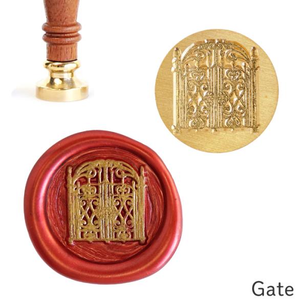 シーリングスタンプ ヘッド ＜ Gate ＞ 単品 替えスタンプ 【Prodused by ades...