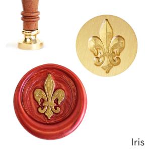シーリングスタンプ ヘッド ＜ Iris ＞ 単品 替えスタンプ 【Prodused by adesso】 交換用 付け替え 封蝋 アイリス｜adesso-nip